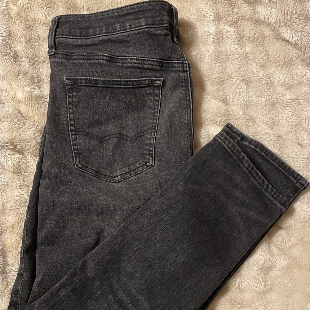 American Eagle Outfitters Women's Dark Gray Skinny Jeans